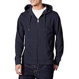 Amazon Essentials Herren Leichter French-Terry-Hoodie Mit Durchgehendem Reißverschluss Und Bequemer Passform, Dunkles Marineblau, XL