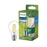 Philips LED Classic ultraeffiziente E27 Lampe, mit Energieeffizienzklasse A, ersetzt 40W, klar, neutralweiß