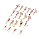 IPOTCH 20Stk. Modell Mini Figur Menschen bunter Strand Kinder DIY-Modell Spielzeug Strand Menschen Figur Statue Skulptur Miniatur-Menschen