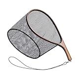Qianly Fly Fishing Net Mesh Fishing Netto Fang Und Netz für Lachs Im Freien Bass Frei