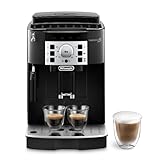 De’Longhi Magnifica S - Perfetto Kaffeevollautomat mit klassischem Milchaufschäumer, Espresso- und Cappuccino Kaffeemaschine, Bedienfeld mit Tasten, Schwarz (ECAM22.110.B)