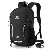 SKYSPER Leicht Wanderrucksack Klein Nachhaltig, 20L Klein Rucksack mit Rückenbelüftung Trekkingrucksack für Wandern, Camping, Outdoor