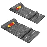 Wiltec 2X Parkmatte Parkmarkierung 52,8x25x5,2cm Selbstklebende Einparkhilfe mit Bremsschwelle PKW