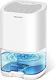 Gocheer Luftentfeuchter Elektrisch, 1000ml Klein Luftentfeuchter für Zuhause Automatische Abschaltung 7 Farbe Nachtlicht Mini Luftentfeuchter für Kleine Räume wie Schlafzimmer, Badezimmer, Büro