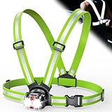 ISEYOU Lauflampe Joggen, 800 Lumen Brustlampe Lauflicht, 6...