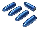 Steelworx 9 mm Edelstahl-Schnappkappen/Trocken-Feuertrainingsrunden (5 x blau)