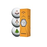 Generisch Callaway Warbird Weihnachtsgolfbälle – 3er-Pack