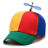 Voarge Propellermütze, Propeller-Mütze, Hubschraubermütze, Hubschrauber-Kappe, Baseball Cap für Erwachsene & Kinder - Größenverstellbar (Unisex Design)