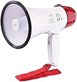 infactory Megafon: Megaphon 10 Watt (Megafon mit Sirene, Megaphon mit Sirene, Lautsprecher)