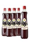 YO Sirup Schwarze Johannisbeere (6 x 700 ml) – 1x Flasche ergibt bis zu 6 Liter Fertiggetränk – ohne Süßungsmittel, Farb- & Konservierungsstoffe, vegan