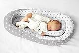 Babynestchen Babynest Kokon Reisebett Kuschelnest Babykokon Kokon, Grau/Sterne