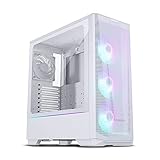 Phanteks PC Gehäuse Eclipse G360A EATX Midi-Tower, PC-gehäuse Tempered Glass, ARGB, Computergehäuse, Gehäuse Weiß