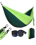 OTraki Hängematte Outdoor 270x140cm Reise Camping Hängematte Ultraleicht Tragbare Hängematte Nylon Hammock für Garten, Indoor, Balkon, Terrasse, Camping