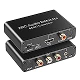 BLASHRD Audio Extraktor 192KHz DAC Konverter ARC Audio Extraktor UnterstüTzt Digitales -Kompatibles Audio zu Analogem Stereo Audio