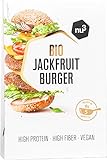 nu3 Bio Jackfruit Burger 2 x 90g - kräftig-würziger Burger Patty aus Jackfrucht - in 5 Minuten fertig angebraten - Vegan & Laktosefrei mit insgesamt 15g Protein - Inhaltsstoffe aus biologischem Anbau