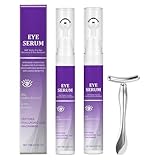 Augenserum *2, Augenserum Mit Retinol Hyaluronsäure Und Niacinamid Zur Beseitigung Von Augenringen Skincare Schwellungen Und FältchenAugenserum Massagestift Inklusive Mit Augenserum Massagestift*1