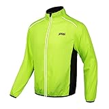 Fahrrad Jacke Herren Atmungsaktiv Ultraleichte Mountainbike Jacket Uv Schutz Sportbekleidung Winddicht Wasserdicht Lange äRmel Mit Reflektierendem Radjacke Laufen Wandern Bergsteigen Radfahren