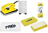 Toko Skiwachs-Set 4-teilig mit Wachsbügeleisen - für Alpin + Nordic + Board