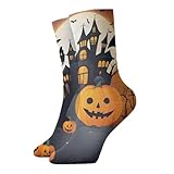 Unkhtt Happy-Halloween-Vector 1 Druck, Unisex, dicke Wintersocke, bequem, weich, atmungsaktiv, für den täglichen Gebrauch, Zuhause, Büro, Urlaub