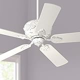 Casa Deville Shabby Chic Deckenventilator, antik, Gummi, weiß, für Wohnzimmer, Küche, Schlafzimmer, Familienzimmer, Dining. Casa Vieja