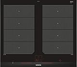 Siemens EX675LXC1E iQ700 Kochfeld Elektro / Glaskeramik / 60,2 cm / Flexible Kochzonen - 2 varioInduktions-Kochzonen, Rahmenlos