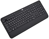 Logitech MK540 Advanced Kabellose Tastatur und Maus Combo für Windows, 2,4 GHz Unifying USB-Empfänger, Sondertasten, 3 Jahre Batterielaufzeit, Für PC, Laptop, QWERTZ-Layout - Schwarz
