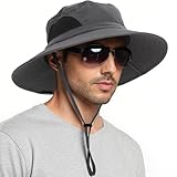 EINSKEY Sonnenhut Herren Damen Faltbar Safari Hut Gartenhut UV Schutz Sonnenschutz Hut Sommerhut Breite Krempe Outdoor Anglerhut Wanderhut