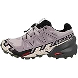 SALOMON Damen Speedcross 6 Sneaker, Asche der Rosen/Schwarz/Olive Nacht, 40 2/3 EU