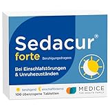 Sedacur forte 100 Dragees - bei Einschlafstörungen & Unruhezuständen - pflanzlich - schlafmittel