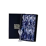Royal Scot Crystal - Edinburgh- 6 Port-/Sherry-Gläser (Präsentationsverpackung)
