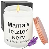 Rebundex Geschenke für Mama Mutter Geburtstagsgeschenk 200g Lavendel Duftkerzen im Glas Muttertagsgeschenk Geschenkset Entspannung Weihnachtsgeschenke