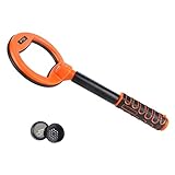 Unterwasser-Metalldetektor, Handheld 30m-60m Wasserdichter Pinpointer IP68 ABS-Gehäuse für den Außenbereich (Orange)