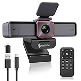 Angetube 4K-Streaming-Webcam mit KI-Tracking, HDR, Dual-AI-Mikrofone mit Geräuschunterdrückung, spezielle Modi, USB3.0-Webcam, ideal für Laptop, Videokamera für Meeting, Konferenzen, Live-Streaming