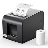 MUNBYN Thermodrucker ITPP072 Bondrukcer 80mm Belegdrucker POS-Drucker mit USB+LAN-Anschluss Quittungsdrucker kompatibel mit Android Windows ChromeOS Linux