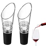 banjiabb 2 Stück Weinausgießer,Wein Ausgießer,Weinbelüfter,Dekantierausgießer Mit Belüfter,Wein Dekanter,Flaschenausgießer Und Weindekanter,Für Tropffreies Einschenken Von Rotwein Und Weißwein