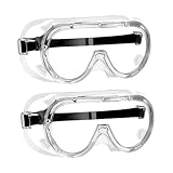 2 Stück Schutzbrille, Schutzbrille, Anti-Staub- Und Antibeschlagbrille, Schutzbrille Für Brillenträger, Schutzbrille Mit Hoher Transparenz, Vollsichtbrille, Schutzbrille Für Outdoor-Aktivitäten