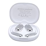 Sxhlseller Sprachübersetzer-Ohrhörer, Hochwertiger Sound, Touchscreen, Mehrsprachiger Kopfhörer für Geschäftsreisende (Silver)