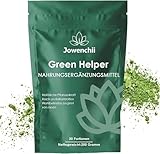 Grüne Entgiftungspulver, 200g Superfood Pulver, Greens Pulver helfer, Pflanzenpulver mit Matcha, Gerstengras, Heidelbeeren, Rich in Macronutrients, Micronutrients & Fiber