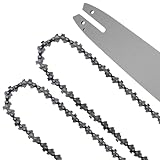 Aporozona 45,7 cm Kettensägen-Führungsschiene und Kettenersatz-Kettensägeblatt, passend für Stihl MS230, MS 230C, MS241 C-M, MS250 C-BE, MS251, MS250, MS250C MS210, passend für Stihl 3005 008 7017 Bar