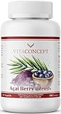 VITACONCEPT I ACAI Beeren 48000 mg I hochdosiert 30:1 Extrakt I das Original aus Brasilien I laborgeprüft I 120 Kapseln I made in Germany