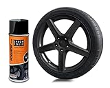Foliatec Sprühfolie Auto Felgenfolie Sprüh Lack Spraydose Abziehbar, Gute Deckkraft, schwarz glänzend, 1x 400ml