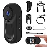NinjaCam Mini Action Cam, 1080P Actionkameras, Wearable Körperkamera, Motorrad Sportkamera mit Multifunctional Accessories, Daumen Bodycam, Mini POV Camera, Helmkamera, Outdoor-Kamera für Abenteuer
