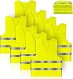 Brovamo Warnwesten Auto-Warnwesten Auto 5er-Warnweste Auto-Warnweste alle Größen-Warnweste Kinder-Warnweste Auto-Sicherheitswesten