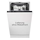 Gorenje GV 520 E10 Vollintegrierbarer Geschirrspüler / Einbau /45cm /11 Maßgedecke /3 Körbe /5 Programme /höhenverstellbarer Oberkorb /vollständiger Überlaufschutz / Eco Programm / Schwarz