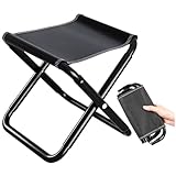 Jiavlyx Leicht Sitz Falthocker, Mini-Klapphocker, 30 * 30 * 30cm Tragbaren Faltbaren Hocker, Mini Campinghocker, Mit Aufbewahrungsbeutel, Camping Hocker Für Reisen, Garten, Angeln, Grillen