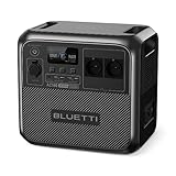 BLUETTI AC180 Tragbare Powerstation, 1152Wh LiFePO4 Batterie Backup mit 2 1800W (2700W Spitze) AC Ausgänge, Schnellladen von 0-80% in 45 Minuten, Solargenerator für Reise, Camping, Stromausfall