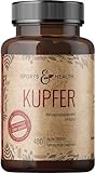 Kupfer Tabletten - 400 Tabletten - Kupfer 2mg Pro Tagesdosierung - Vegan - Kupfer Aus 3 Verbindungen - Kupferbisglycinat Kupfercitrat Kupfergluconat - In Deutschland Geprüft