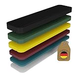 FUX 300 Stück Abstandshalter SET 100mm x 24mm x 1mm-6mm | Made in Germany | Unterlegplatten, Distanzklötze aus Kunststoff, Abstandhalter