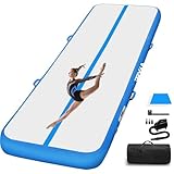 Air Matte Track Gymnastikmatte 3/4/5/6M, Aufblasbar Tumbling Matten Turnmatte 10/20CM Höhe mit Pumpe & Tasche, Trainingsmatte für Zuhause Outdoor Yoga Übungsgymnastik