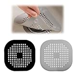 Abflusssieb Haarsieb Dusche 2 Stück Abflusssieb Dusche, Abfluss Sieb Sink Strainer Abflussschutz Aus Silikon, Abfluss Haarfänger Mit Saugnäpfen, Für Küche Dusche Badewanne